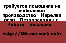 требуется помощник на мебельное производство - Карелия респ., Петрозаводск г. Работа » Вакансии   